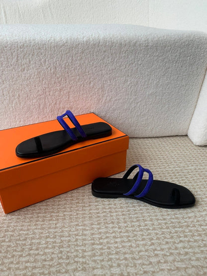 GEORGIA SANDALS BLACK MIX ADMIRAL CALFSKIN