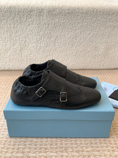 MONK STRAP IN BLACK CALFSKIN