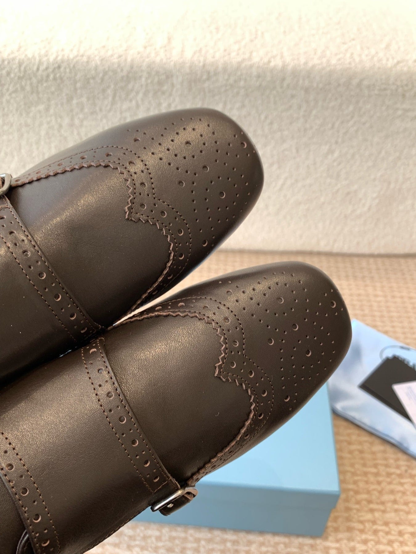 MONK STRAP IN WALNUT BROWN CALFSKIN