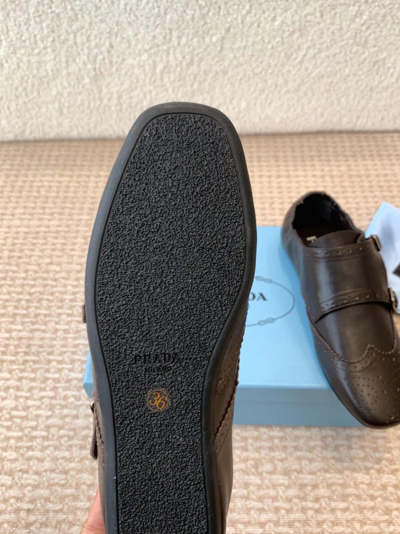 MONK STRAP IN WALNUT BROWN CALFSKIN