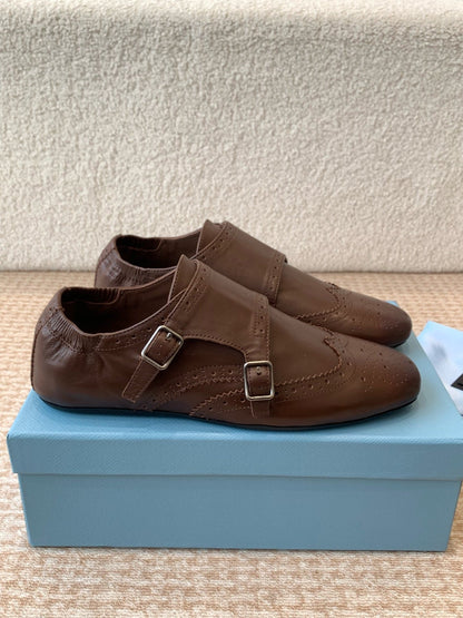 MONK STRAP IN DARK BROWN CALFSKIN