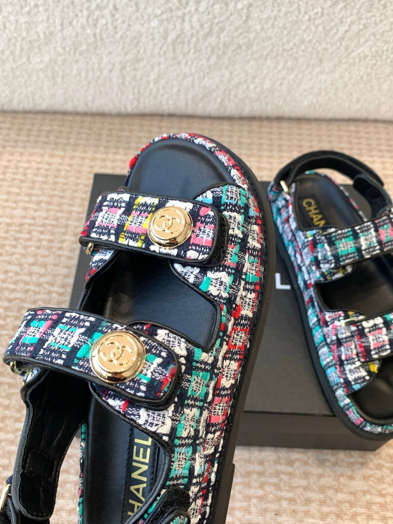 DAD SANDAL IN COLORFUL FABRIC