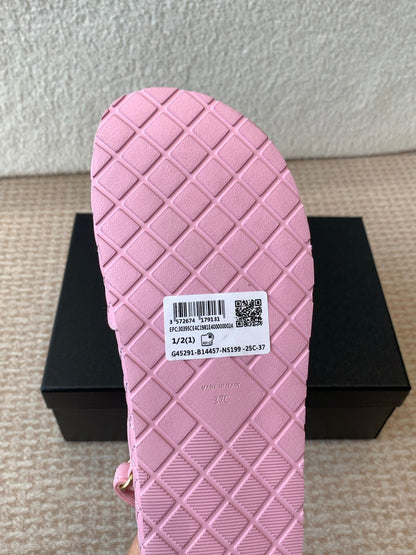 DAD SANDAL IN PALE PINK CALFSKIN