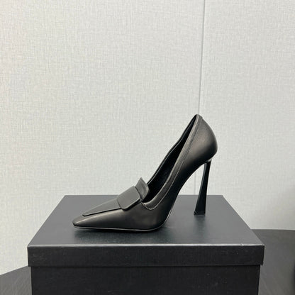 D'ORSAY PUMPS IN BLACK SMOOTH LAMBSKIN