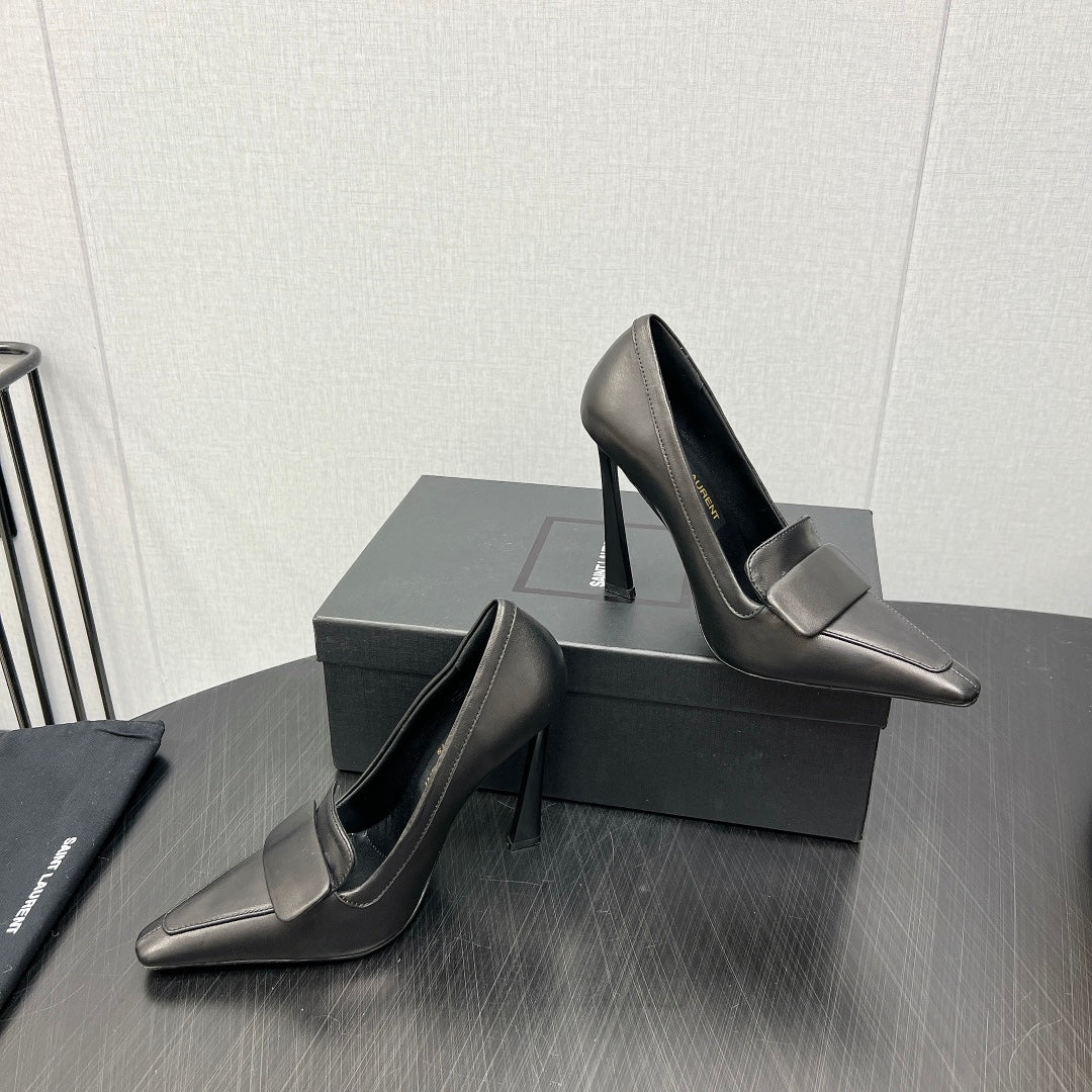 D'ORSAY PUMPS IN BLACK SMOOTH LAMBSKIN