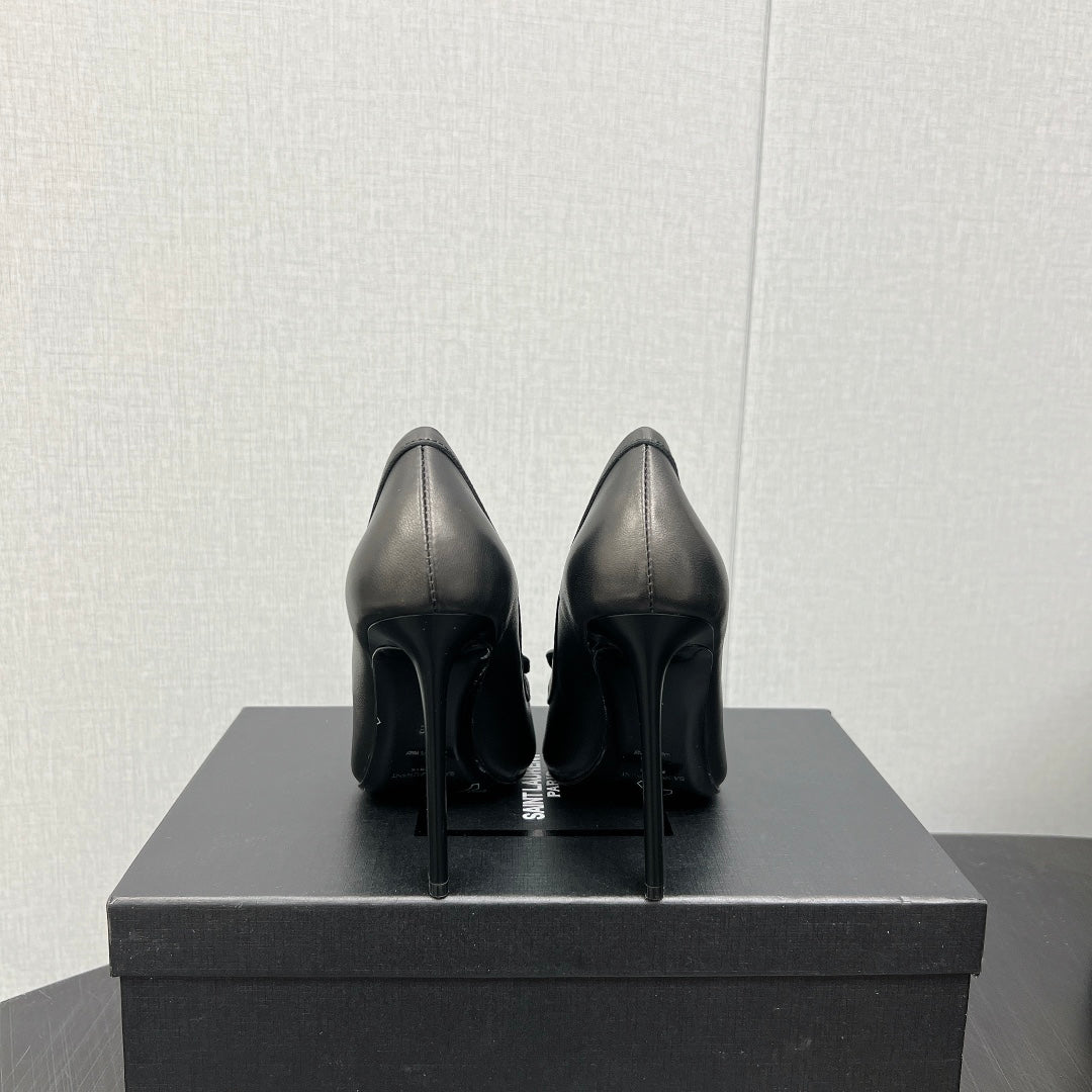 D'ORSAY PUMPS IN BLACK SMOOTH LAMBSKIN