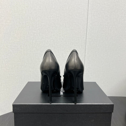 D'ORSAY PUMPS IN BLACK SMOOTH LAMBSKIN