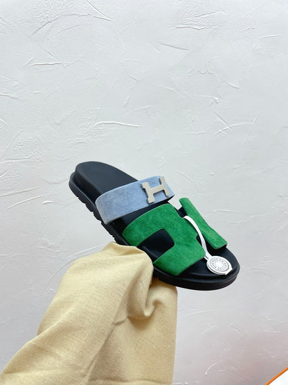 CHYPRE SANDAL OCEAN MIX SKY SUEDE WITH H BUCKLE