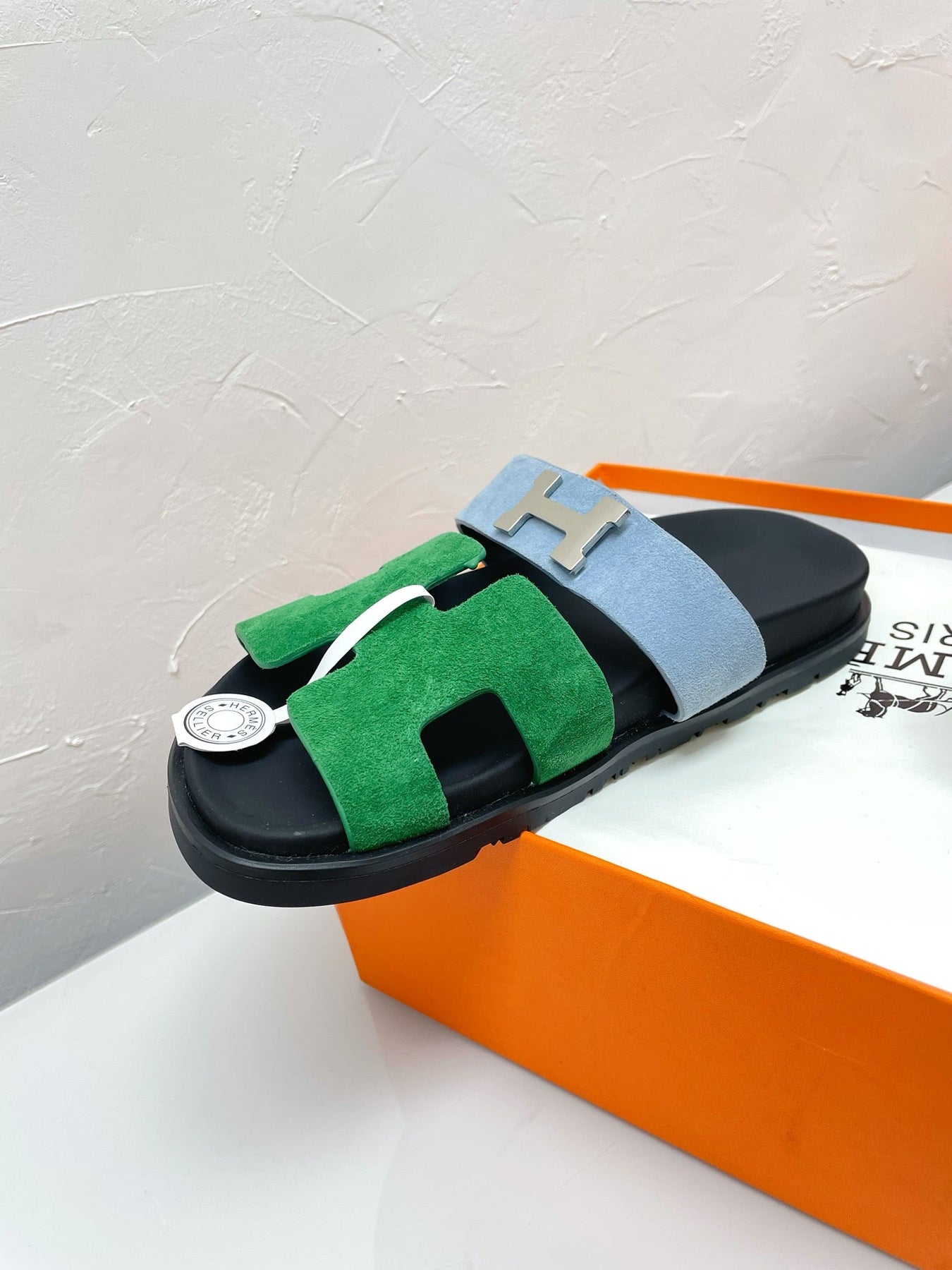 CHYPRE SANDAL OCEAN MIX SKY SUEDE WITH H BUCKLE