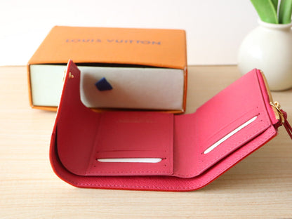 ROSALIE ZIPPY 12 IN WHITE MIX COLORFUL CALFSKIN