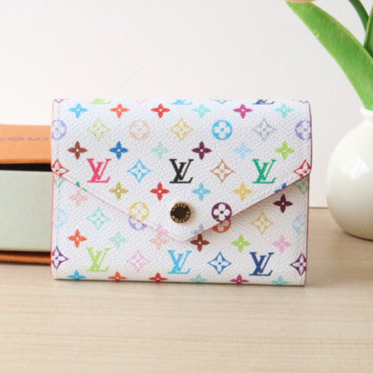 ROSALIE ZIPPY 12 IN WHITE MIX COLORFUL CALFSKIN