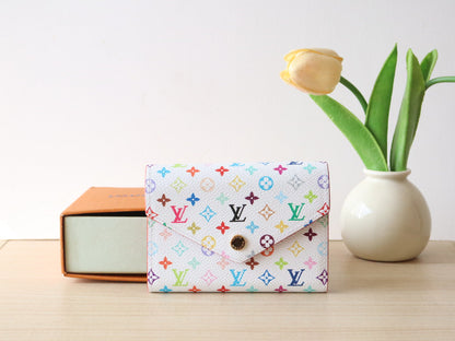 ROSALIE ZIPPY 12 IN WHITE MIX COLORFUL CALFSKIN