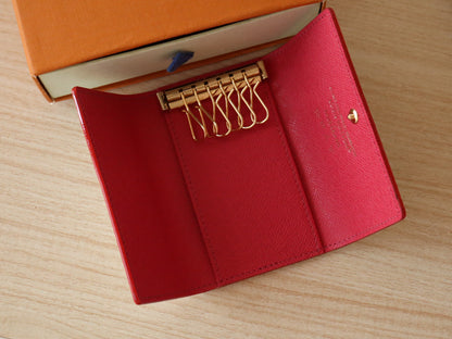 ROSALIE WALLET 12 IN WHITE MIX COLORFUL CALFSKIN