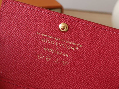 ROSALIE WALLET 12 IN WHITE MIX COLORFUL CALFSKIN