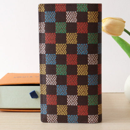 POCKET ORGANIZER WALLET 19 IN COLORFUL DAMIER EBENE CANVAS