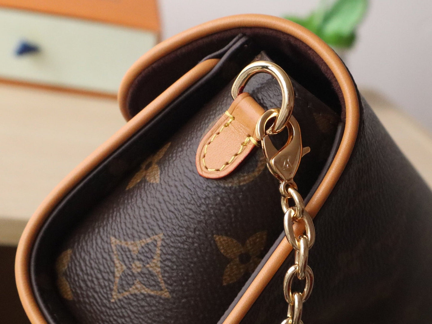 POCHETTE CAMILLE BAG 20 IN BROWN MONOGRAM COATED CANVAS