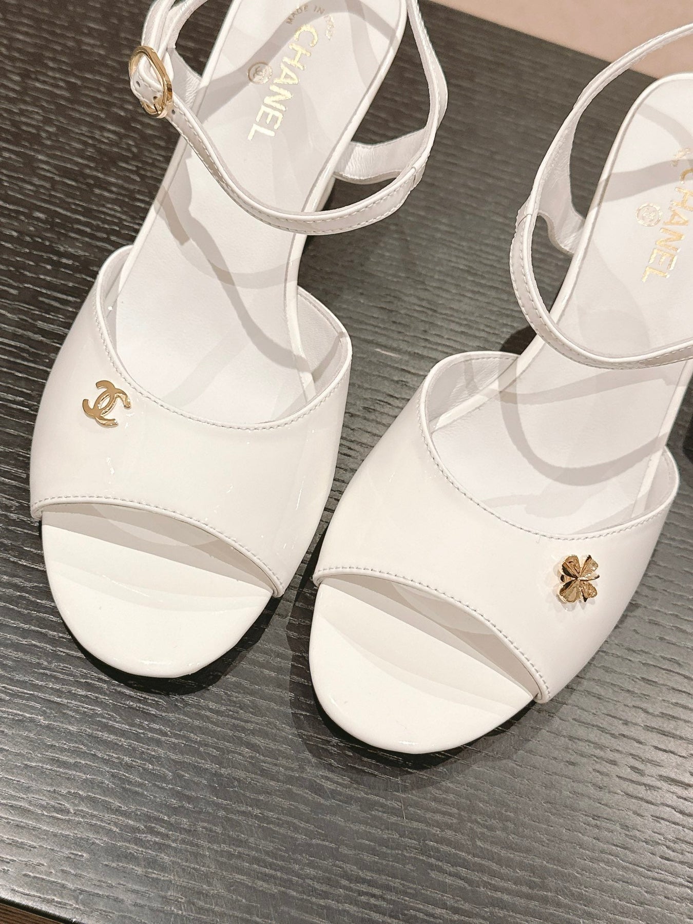 HIGH HEELS SANDAL IN WHITE LAMBSKIN