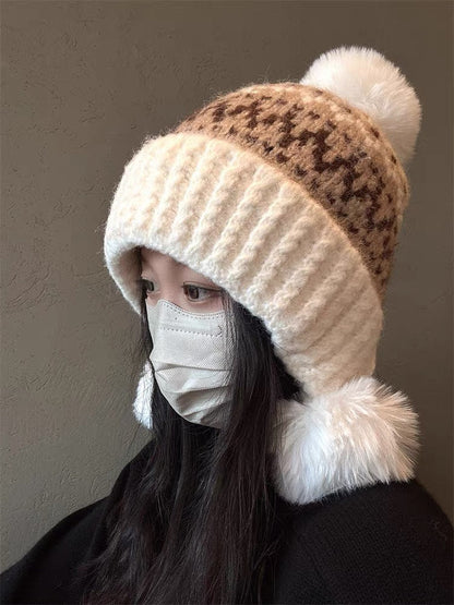 BEANIE HAT IN COLORFUL WOOL 394007