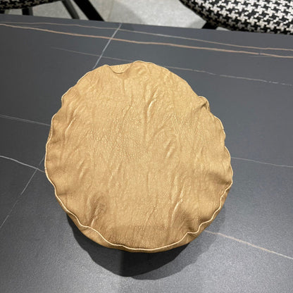 BAKER BOY CAP IN PEANUT BROWN CALFSKIN 420948