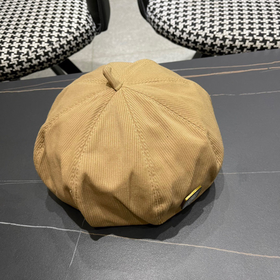 BERET HAT IN CIDER BROWN CORDUROY 429845