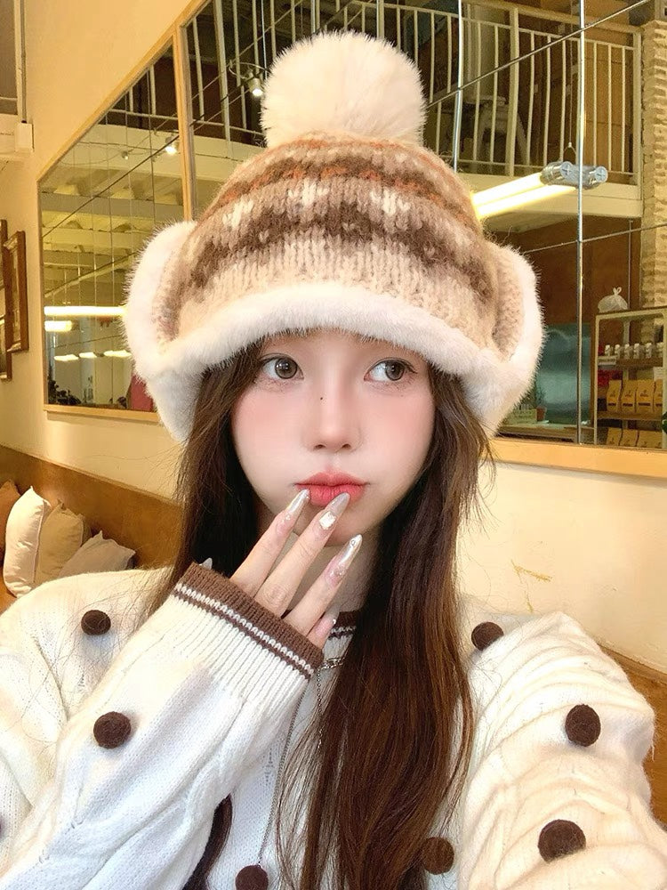 PLUSH WINTER HAT COLORFUL 431201