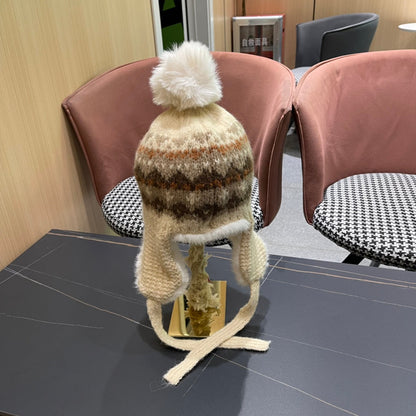 PLUSH WINTER HAT COLORFUL 431201