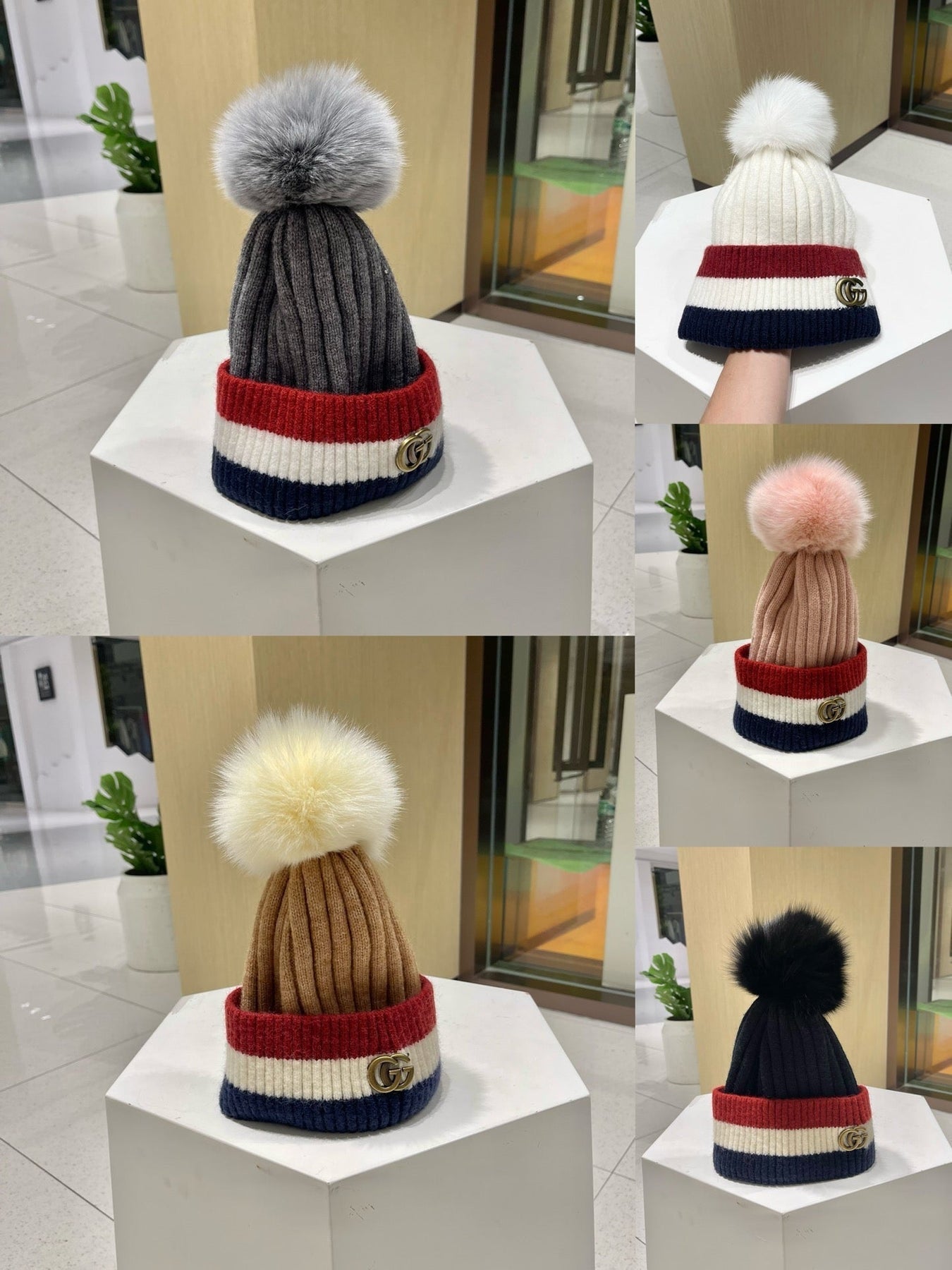 BEANIE HAT IN COLORFUL WOOL 434721