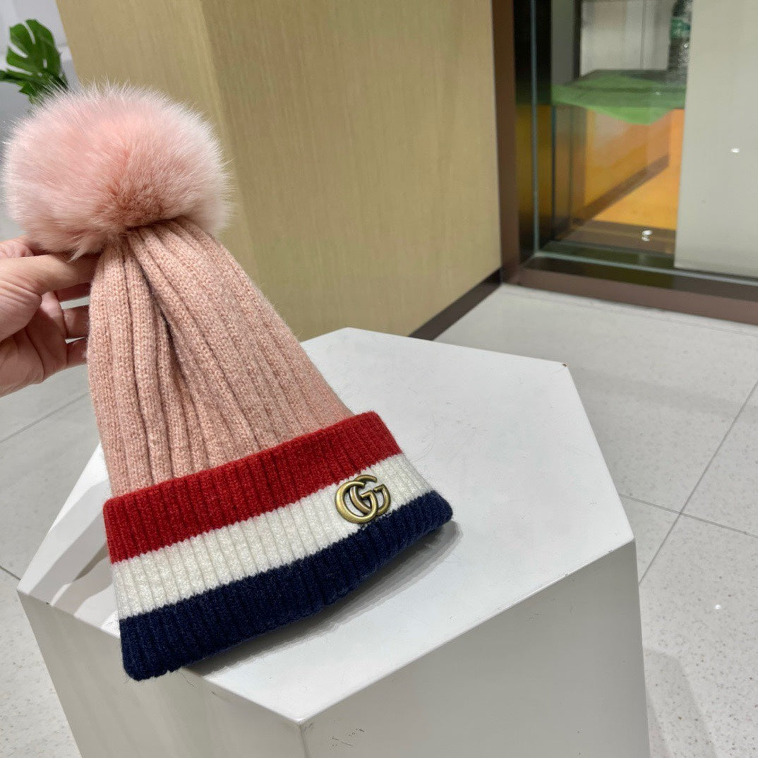BEANIE HAT IN COLORFUL WOOL 434723
