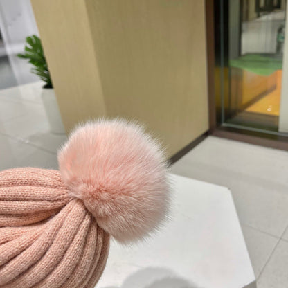 BEANIE HAT IN COLORFUL WOOL 434723