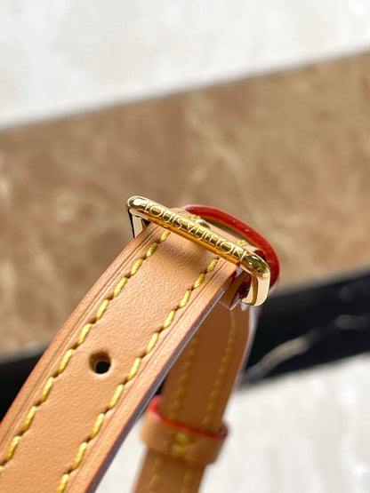 NANO NOÉ 16 IN LAGOON BLUE MONOGRAM TILES CANVAS