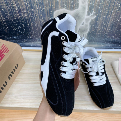 NB Black Sneakers Cowhide