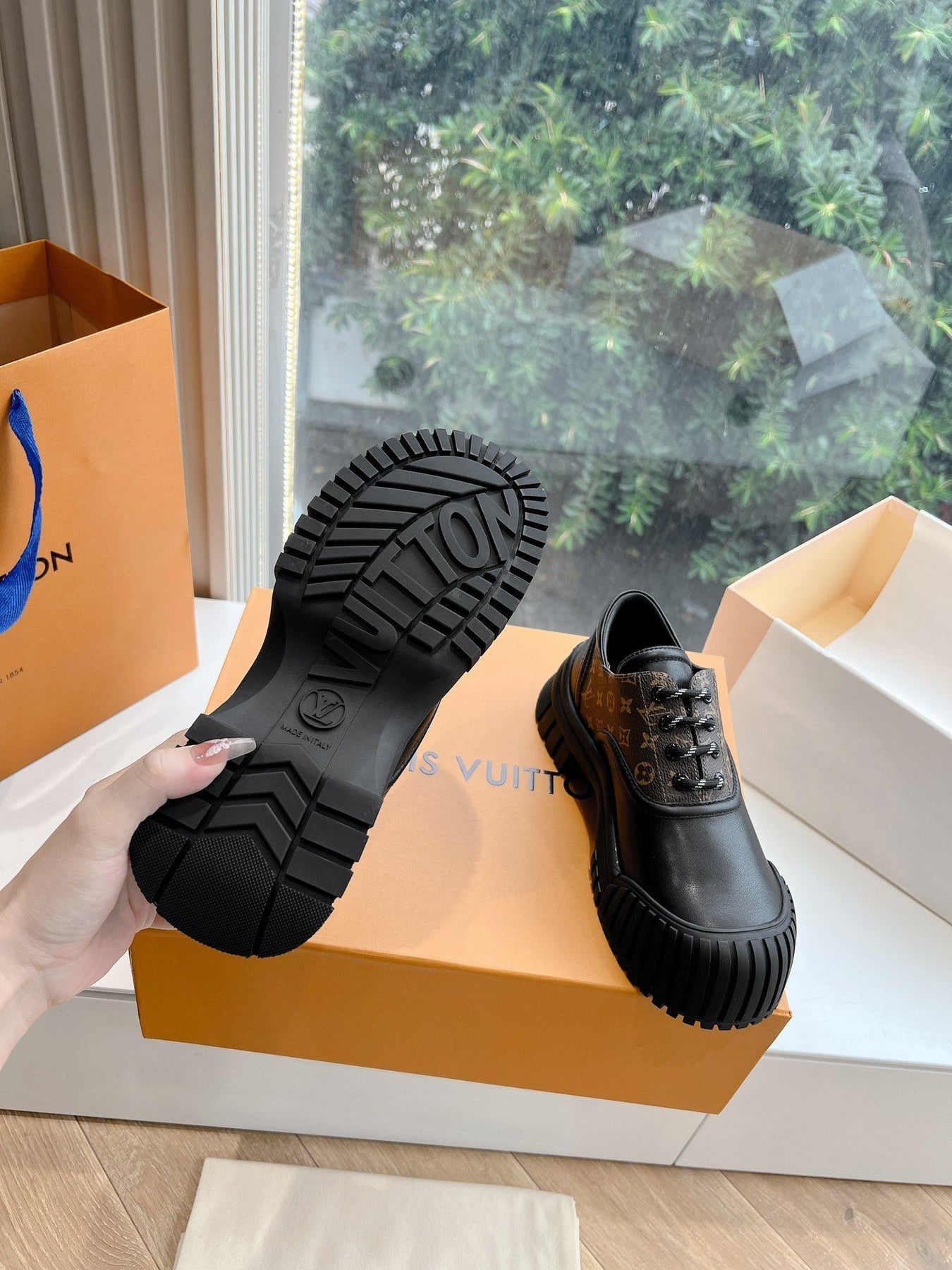 LV ARCHLIGHT SKATE SNEAKER IN BLACK MIX CHOCOLATE BROWN MONOGRAM CALFSKIN