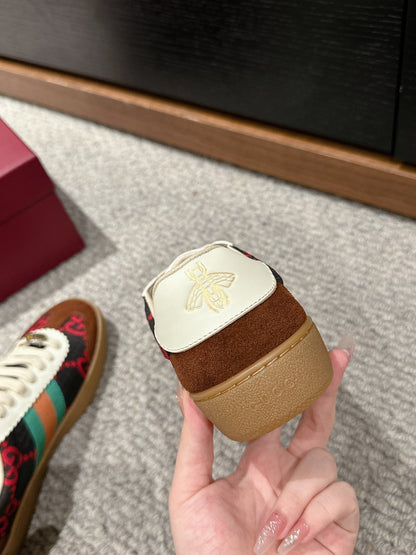 GG & ADIDAS SNEAKER BROWN FABRIC