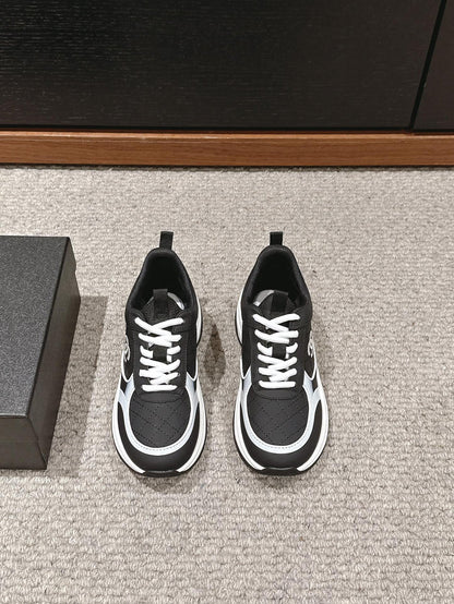 CC CLASSIC SNEAKER IN BLACK MIX WHITE LAMBSKIN