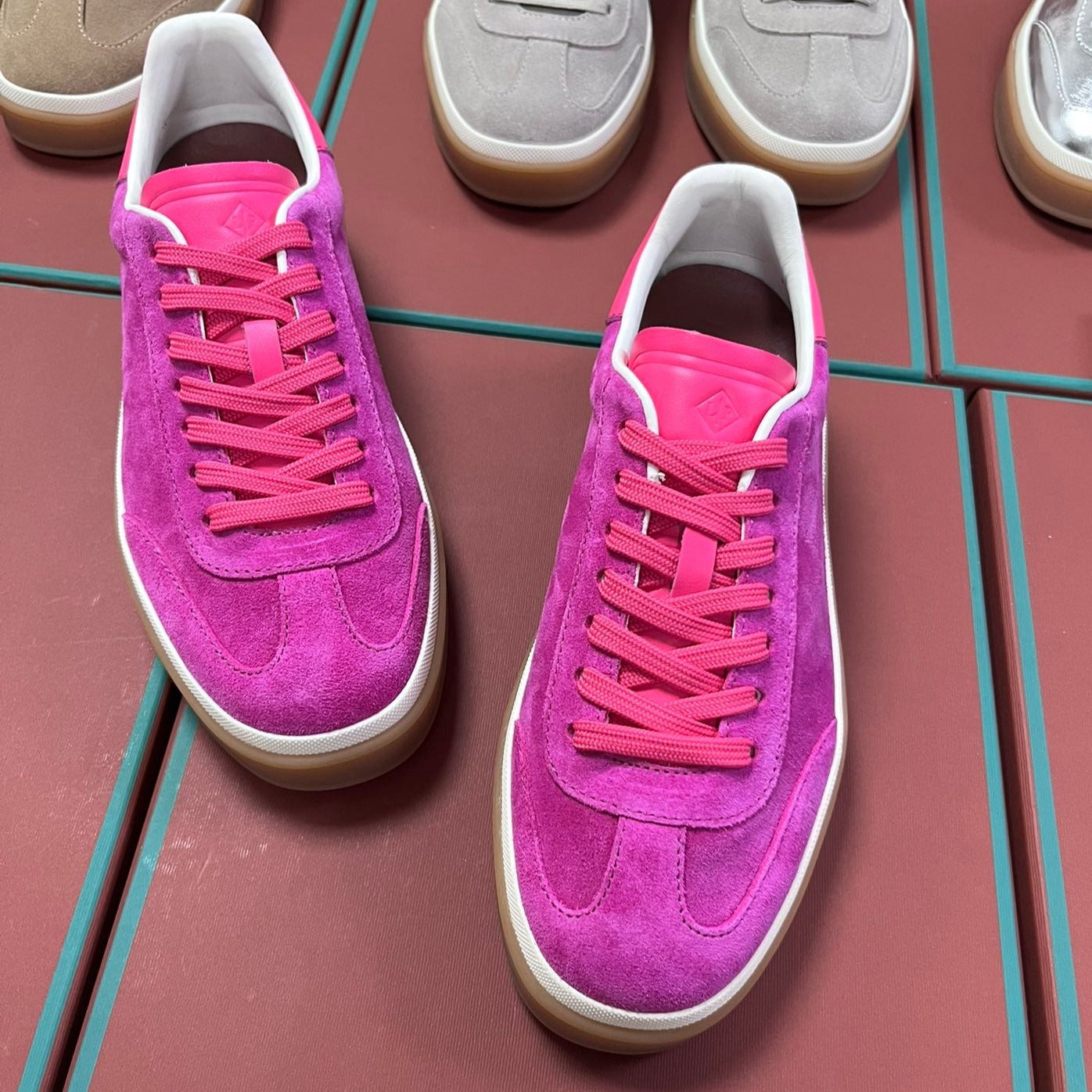 LP TENNIS WALK SNEAKERS BARBIE PINK CALFSKIN