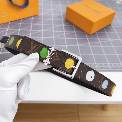 LV BLOOM 30 MM IN COLORFUL MONOGRAM CALFSKIN SILVER HARDWARE