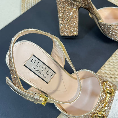 GG Women Sandal High Heels Cream