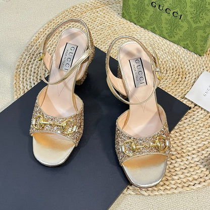 GG Women Sandal High Heels Cream
