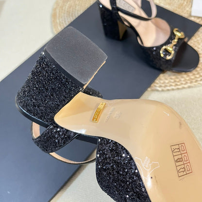 GG Women Sandal High Heels Black