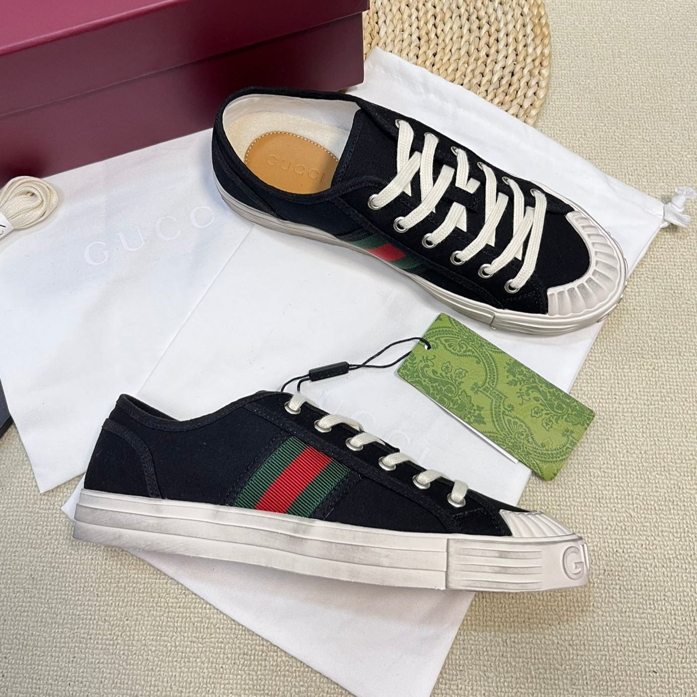 GG Ace signature Sneaker Black