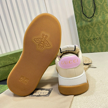 GG Gucci Screener Sneaker White Sunset Purple