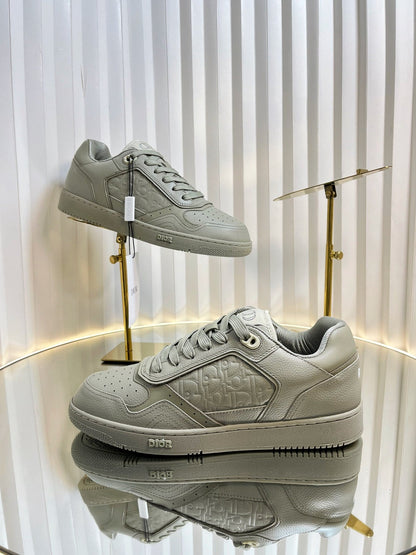 B27 LOW-TOP SNEAKER TROUT GRAY SMOOTH CALFSKIN