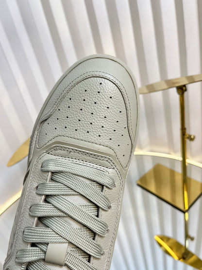 B27 LOW-TOP SNEAKER TROUT GRAY SMOOTH CALFSKIN