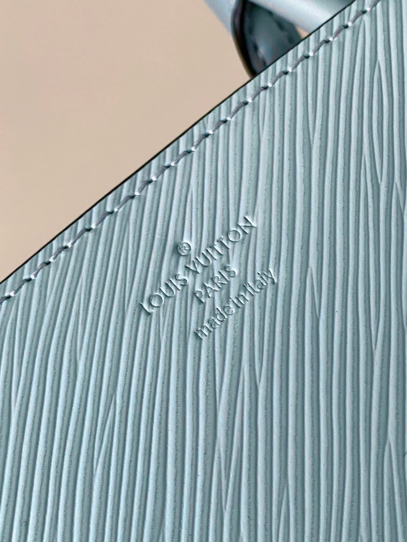 MARELLE TOTE BB BAG 30 IN BLEU NUAGE BLUE EPI GRAIN COWHIDE LEATHER