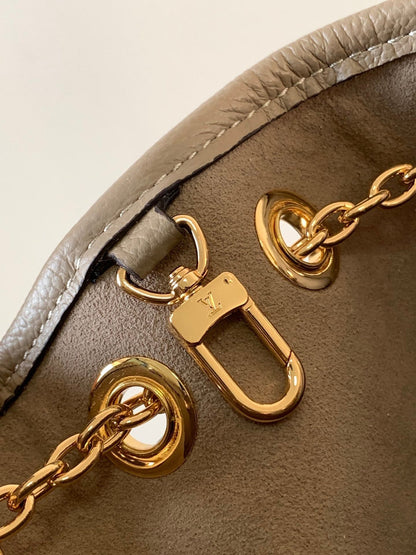 BUNDLE BAG 28 IN CREAM MIX GREY MONOGRAM EMPREINTE COWHIDE