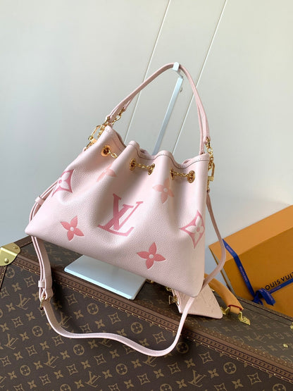 BUNDLE BAG 28 IN PINK MONOGRAM EMPREINTE COWHIDE