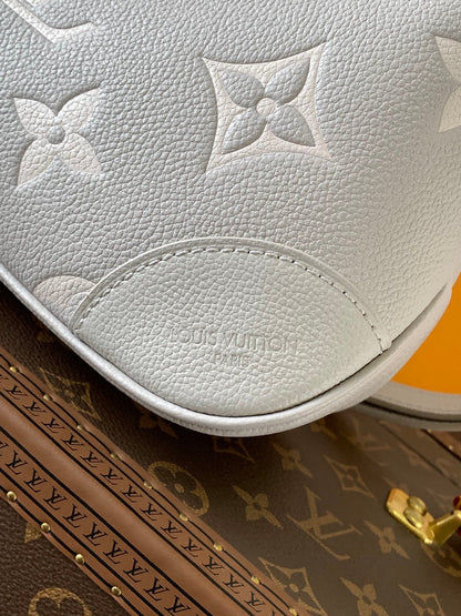 BOULOGNE 29 IN GREY MONOGRAM EMPREINTE LEATHER SILVER HARDWARE