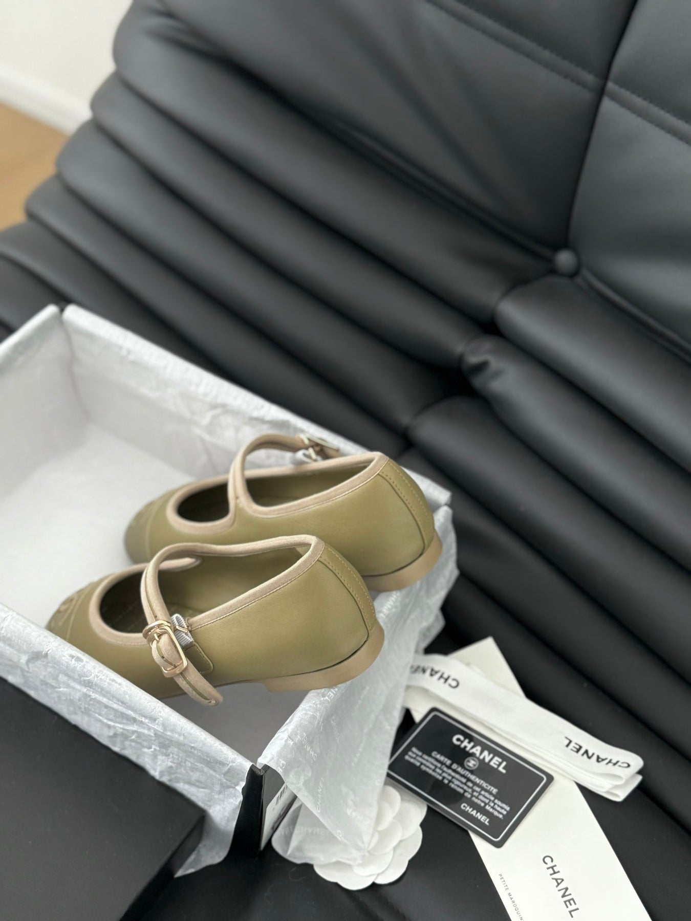 MARY JANE SHOES BEIGE ECRU LAMBSKIN