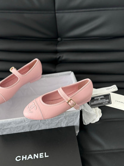 MARY JANE SHOES IN LIGHT PINK LAMBSKIN