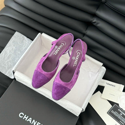 CLASSIC HIGH SLINGBACK VIOLET PURPLE SUEDE